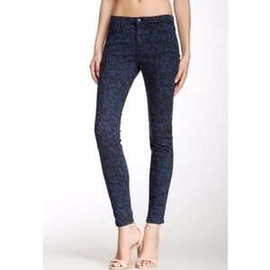 JOE'S JEANS Wild Print Skinny Jeans Midnight Midrise (Size 28)
